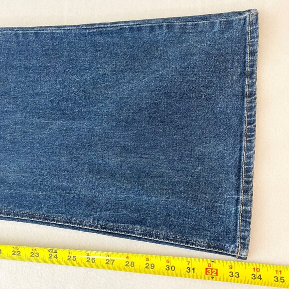 Abbott Elementary Women's Stretch Flare Leg Blue Denim Jeans Plus Size 22W - Picture 9 of 10